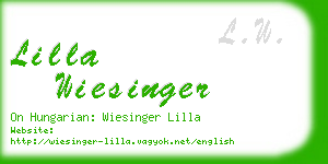 lilla wiesinger business card